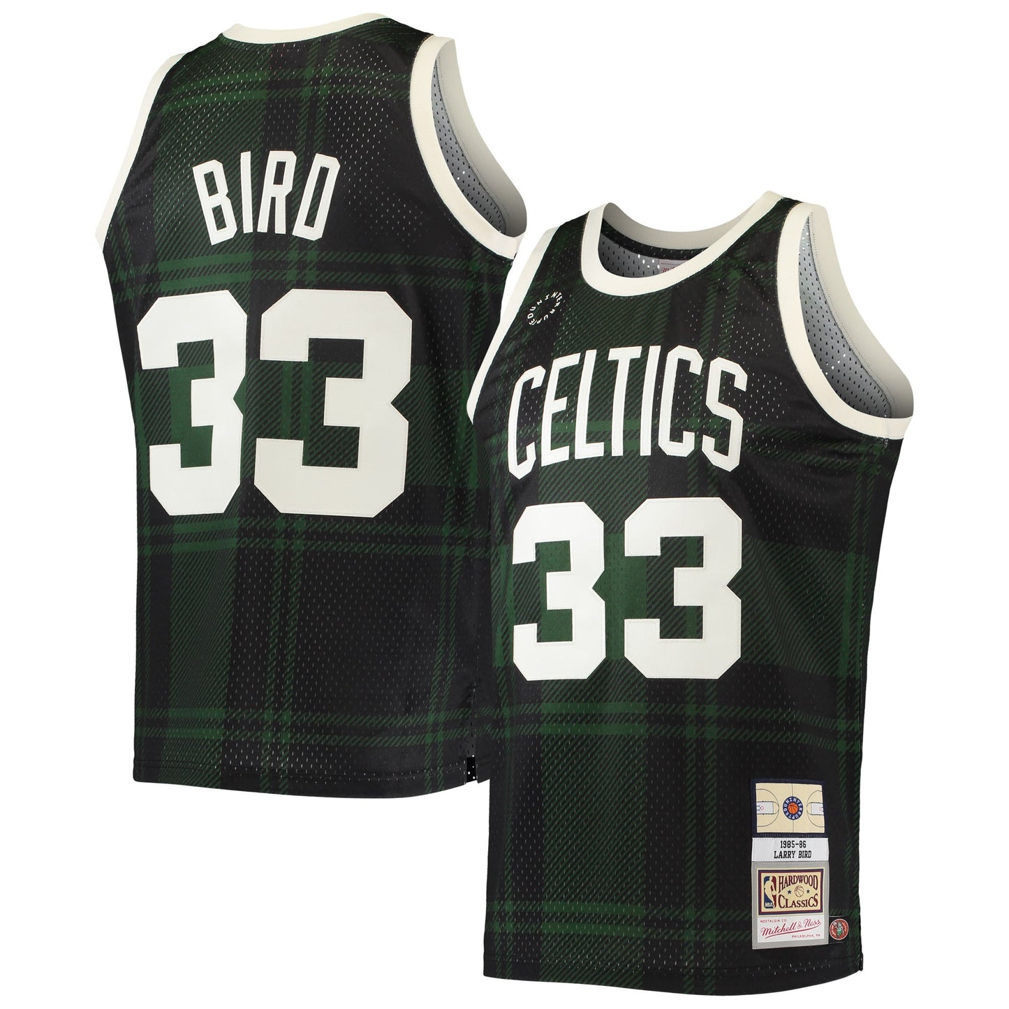Larry Bird Boston Celtics Mitchell & Ness 1985-86 Hardwood Classics Uninterrupted Swingman Jersey - Black