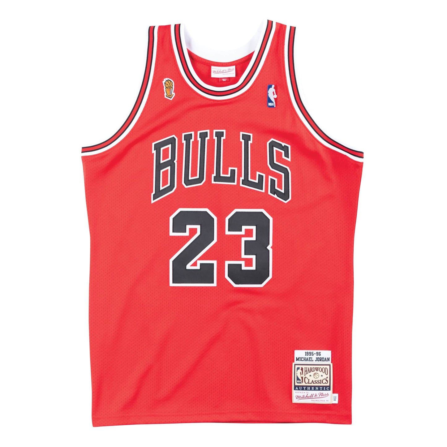 Authentic Jersey Chicago Bulls Road Finals 1995-96 Michael Jordans