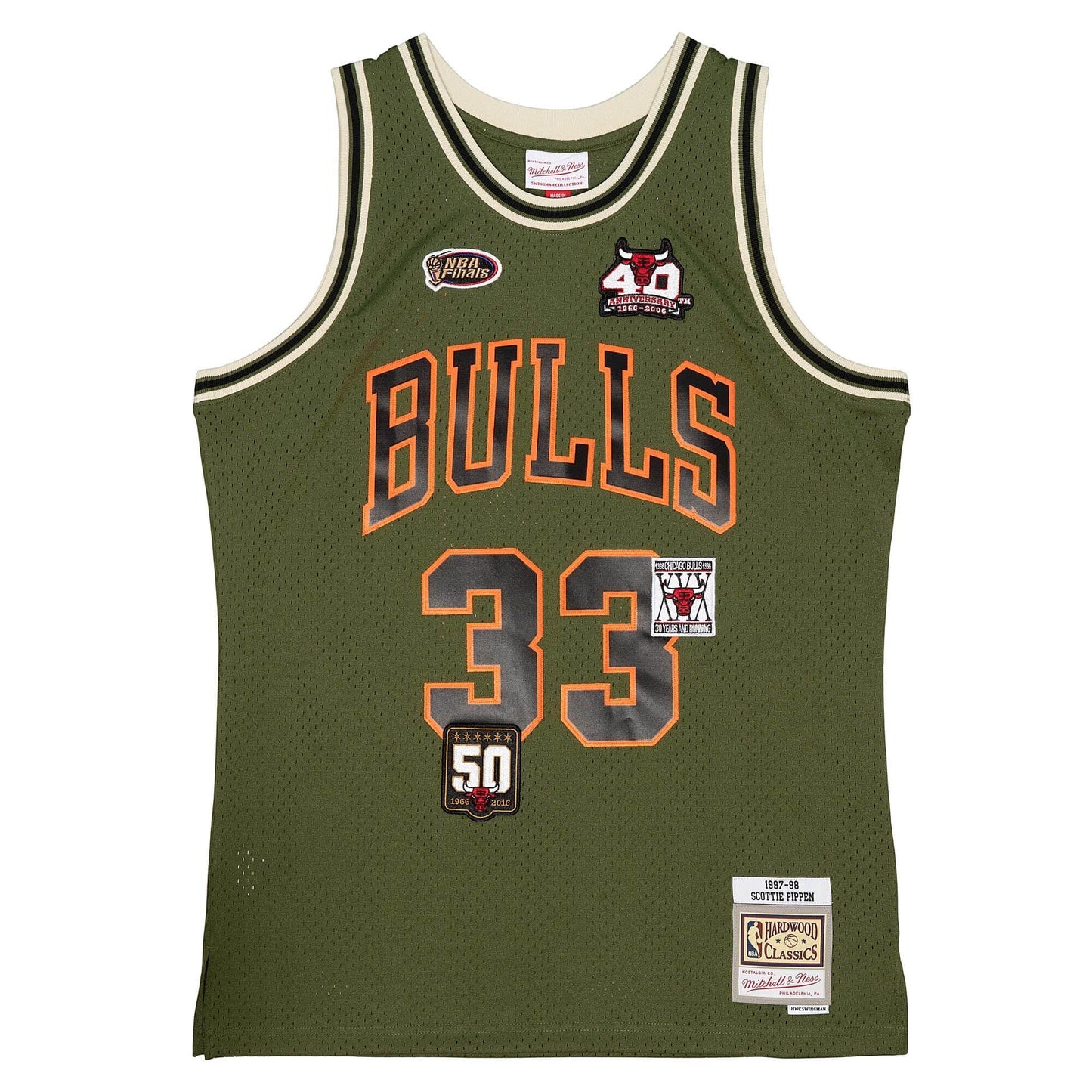 Flight Swingman Scottie Pippen Chicago Bulls 1997-98 Jersey