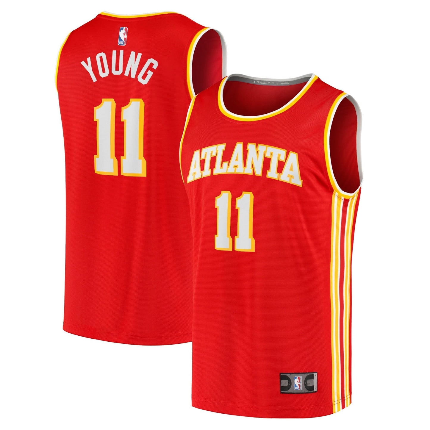 Youth Fanatics Branded Trae Young Red Atlanta Hawks 2020/21 Fast Break Player Jersey - Icon Edition