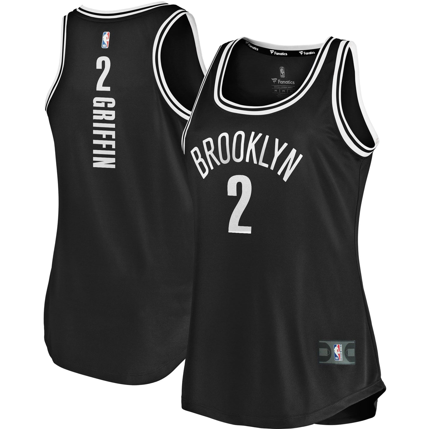 Women's Fanatics Branded Blake Griffin Black Brooklyn Nets 2020/21 Fast Break Tank Jersey - Icon Edition