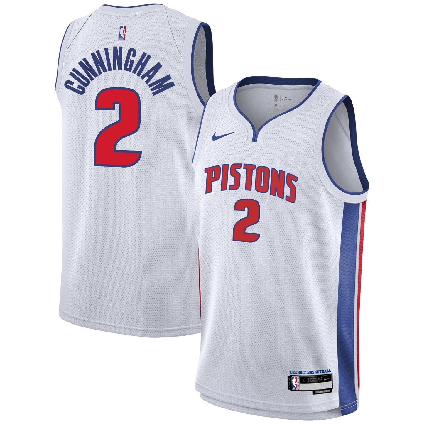Cade Cunningham Detroit Pistons Nike Youth Swingman Jersey - Association Edition - White