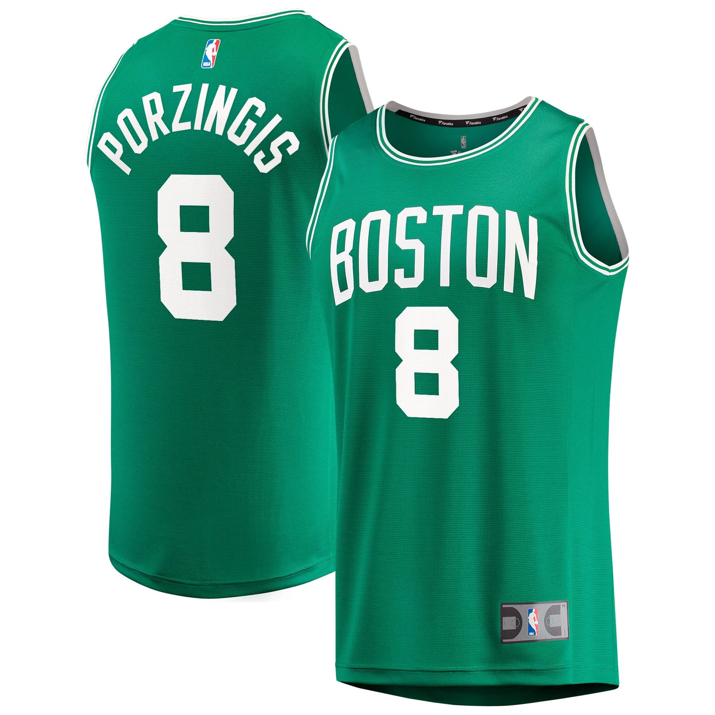 Kristaps Porzingis Boston Celtics Fanatics Branded Fast Break Player Jersey - Icon Edition - Kelly Green