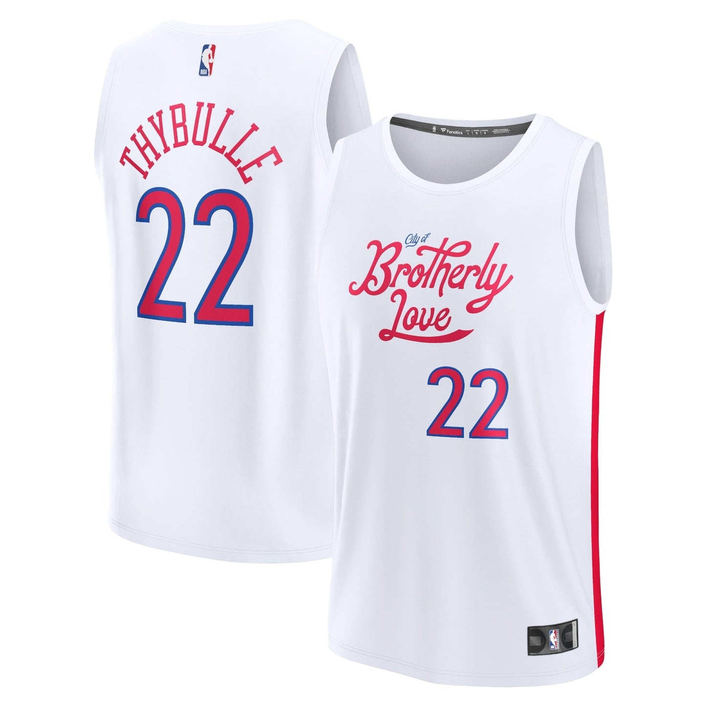 Youth Fanatics Branded Matisse Thybulle White Philadelphia 76ers 2022/23 Fastbreak Jersey - City Edition