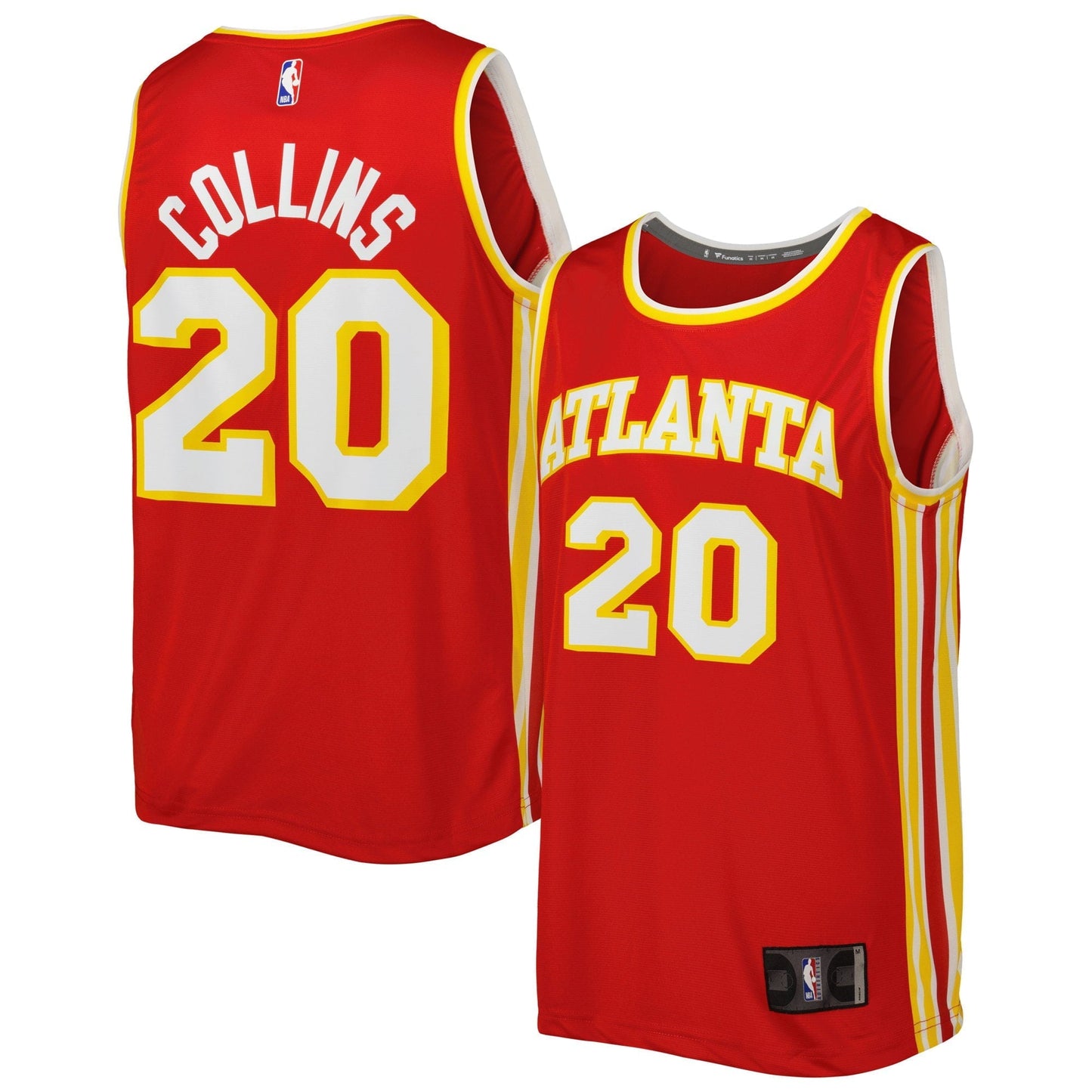 Men's Fanatics Branded John Collins Red Atlanta Hawks 2021/22 Fast Break Player Jersey - Icon Edition