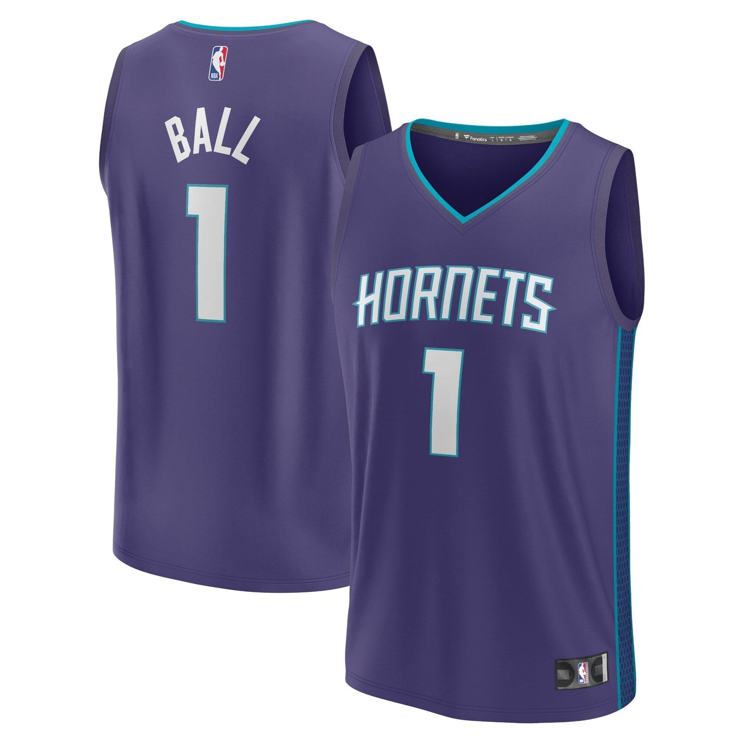 Men's Fanatics Branded LaMelo Ball Purple Charlotte Hornets Fast Break Replica Player Jersey - Statement Edition