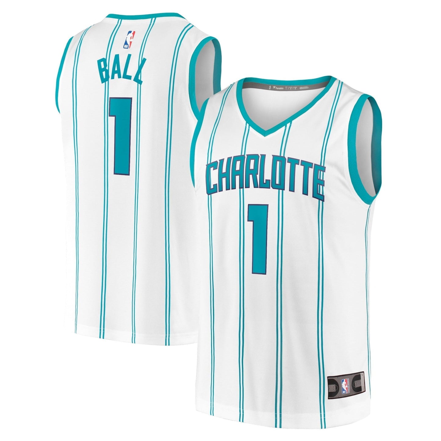 Youth Fanatics Branded LaMelo Ball White Charlotte Hornets 2021-22 Fastbreak Player Jersey - Association Edition