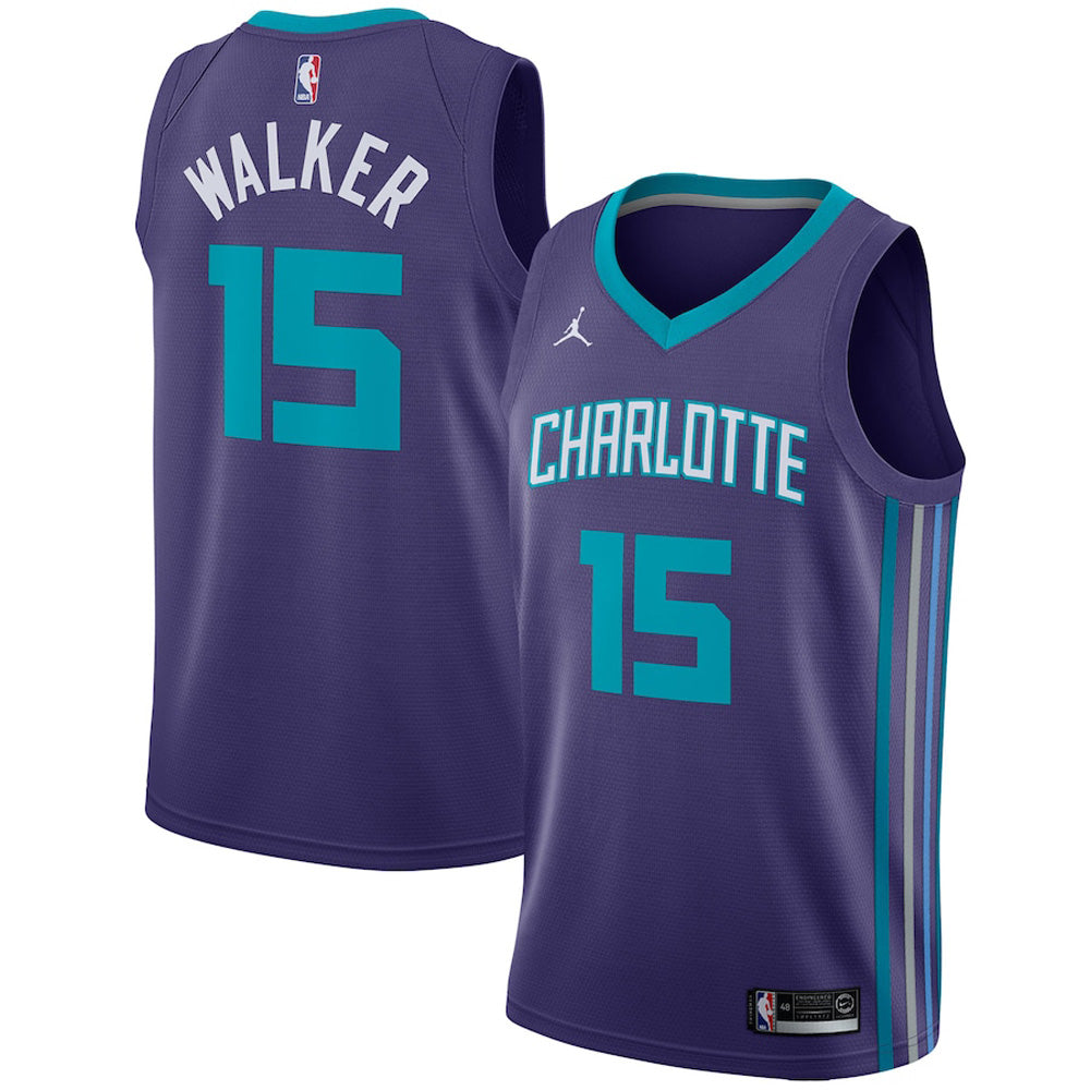 Men's Charlotte Hornets Kemba Walker Statement Edition Jersey - Purple