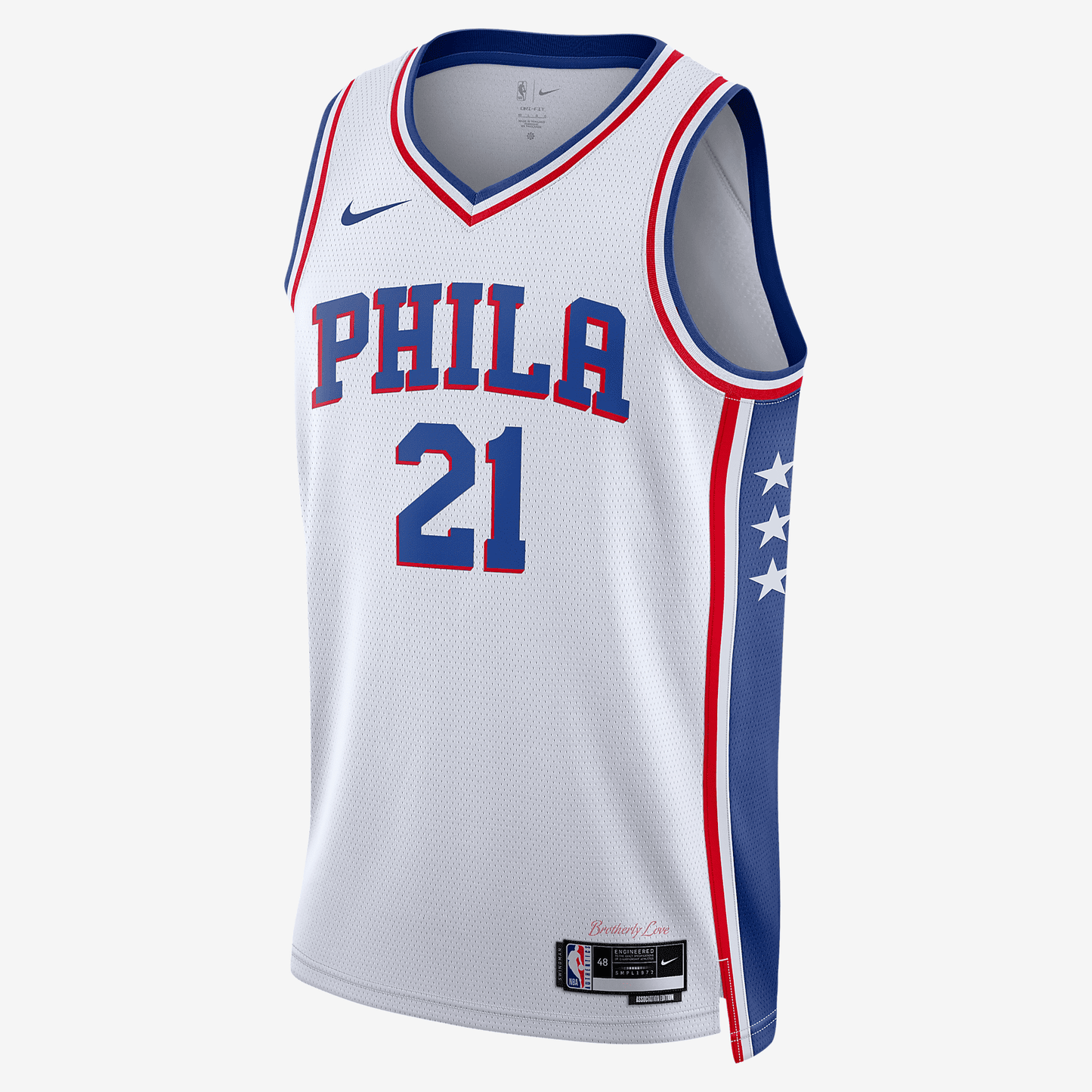 Philadelphia 76ers Association Edition 2022/23 Nike Dri-FIT NBA Swingman Jersey - White