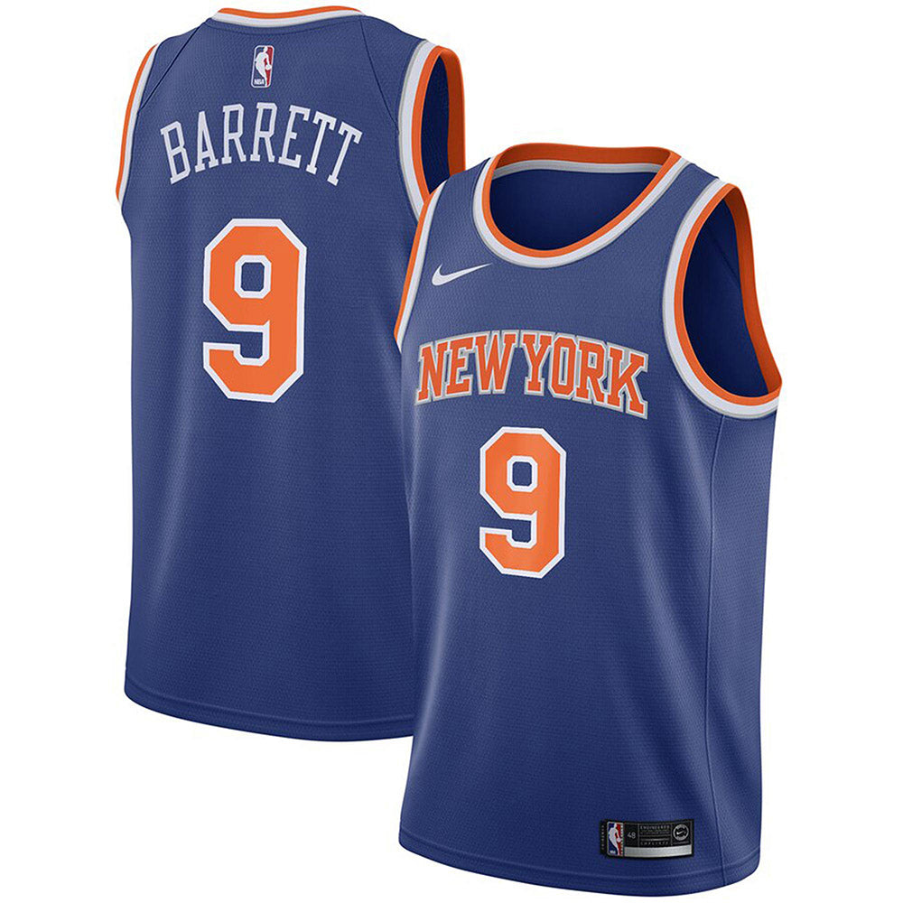 Youth New York Knicks RJ Barrett Icon Edition Jersey - Blue