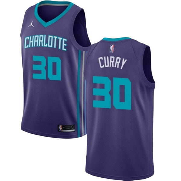 Youth Charlotte Hornets Dell Curry Statement Edition Jersey - Purple