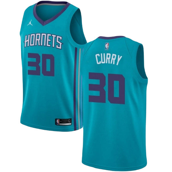 Men's Charlotte Hornets Dell Curry Statement Edition Jersey - Teal