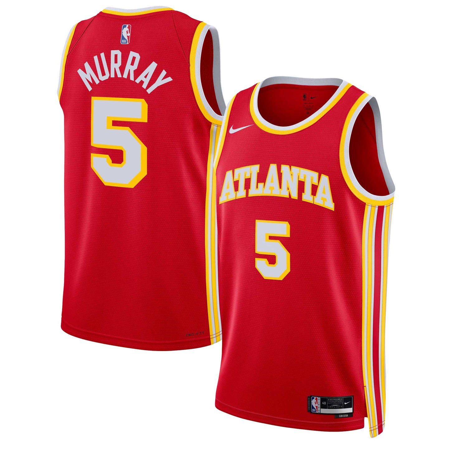 Dejounte Murray Atlanta Hawks Nike Unisex Swingman Jersey - Association Edition - Red