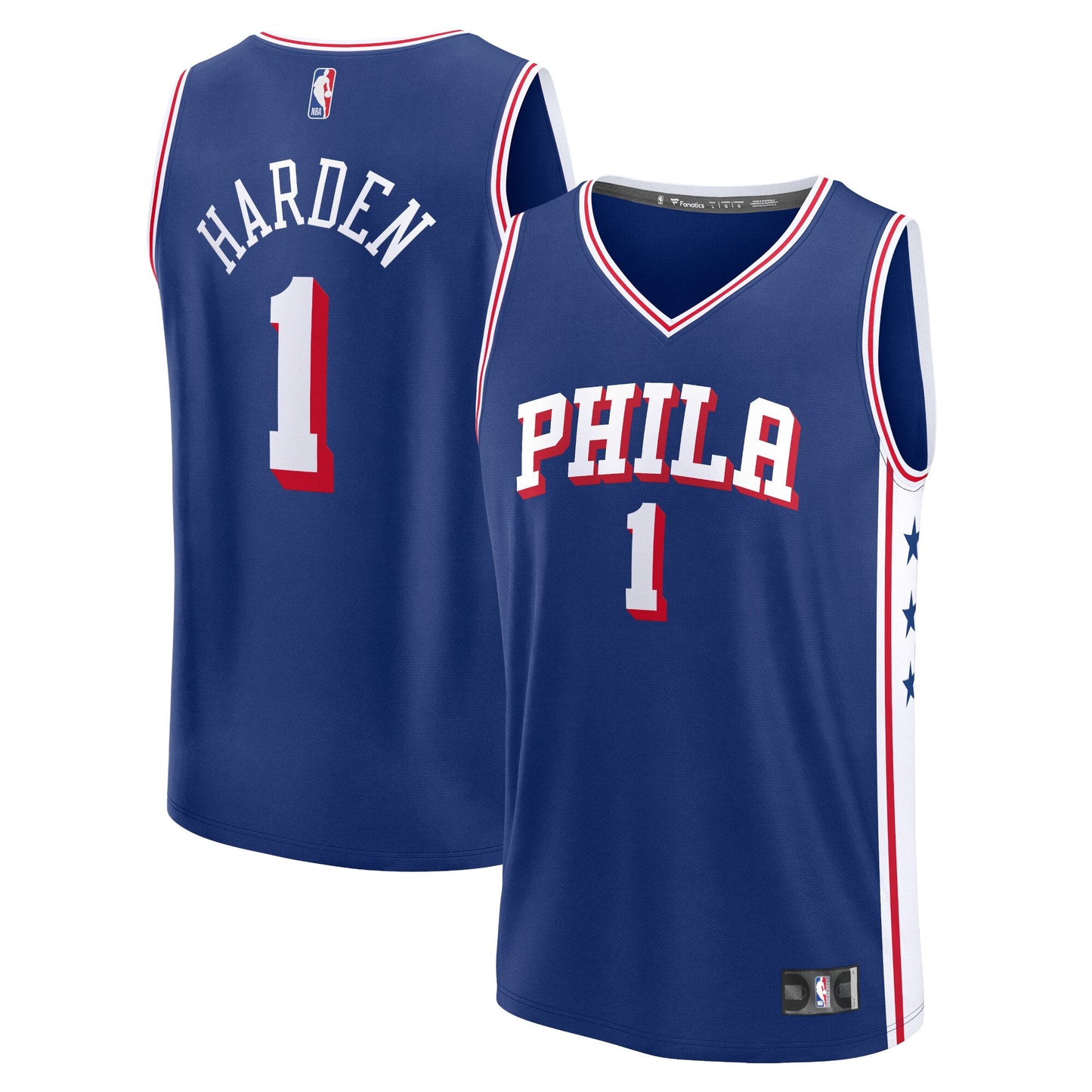 James Harden Philadelphia 76ers Fanatics Branded 2023/24 Fast Break Replica Jersey - Icon Edition - Royal