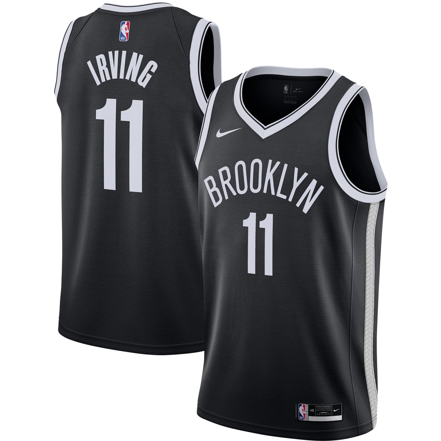 Kyrie Irving Brooklyn Nets Nike 2020/21 Swingman Jersey - Black - Icon Edition