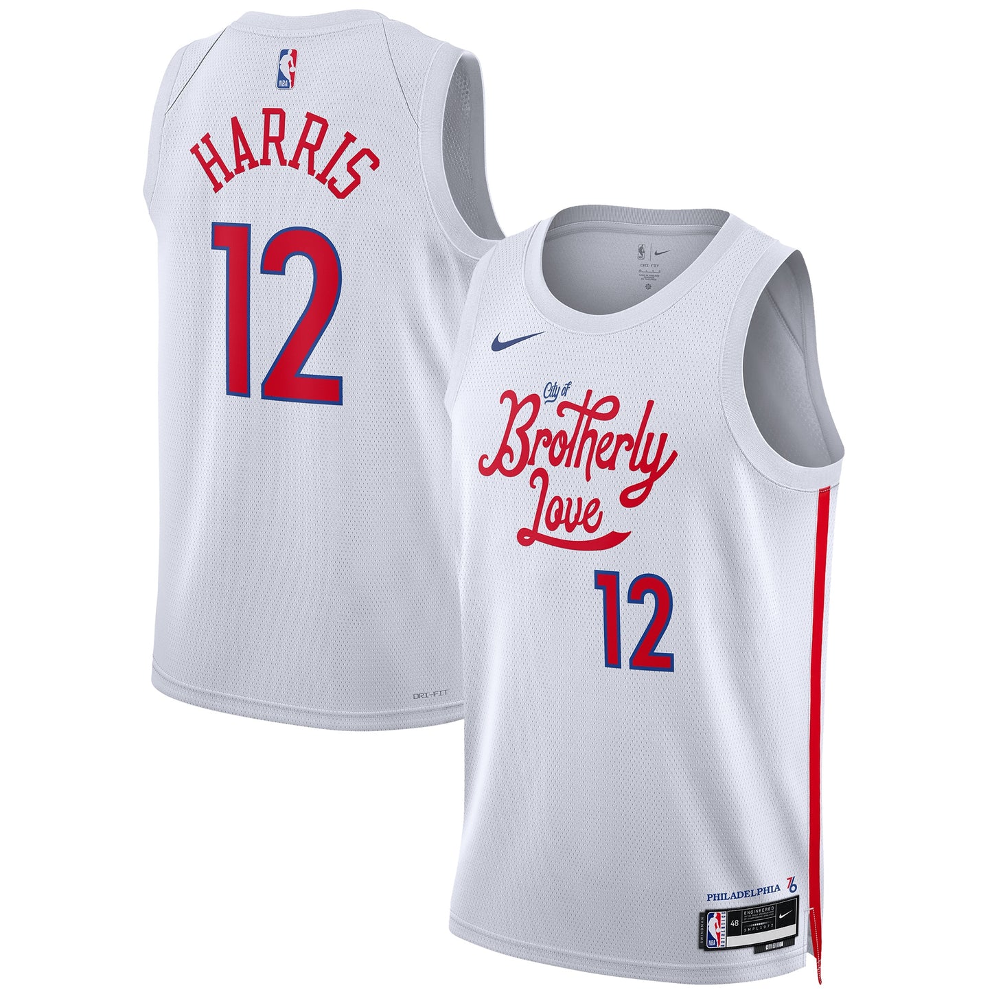 Tobias Harris Philadelphia 76ers Nike Unisex 2022/23 Swingman Jersey - City Edition - White
