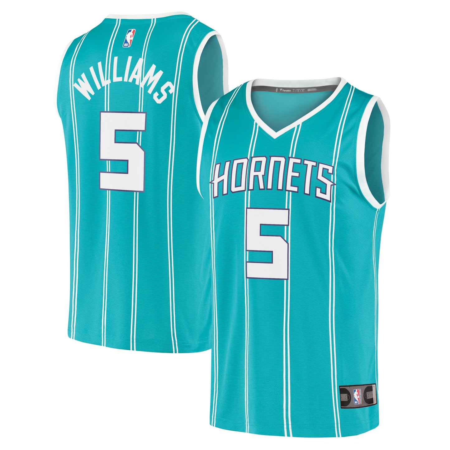Mark Williams Charlotte Hornets Fanatics Branded Youth 2022 NBA Draft First Round Pick Fast Break Replica Jersey - Icon Edition - Teal