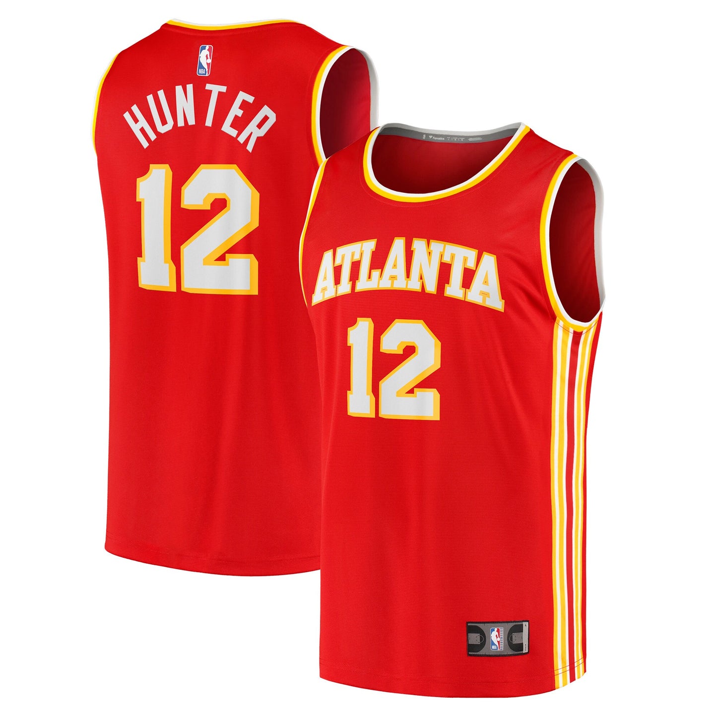 De'Andre Hunter Atlanta Hawks Fanatics Branded Youth 2021/22 Fast Break Replica Jersey - Icon Edition - Red
