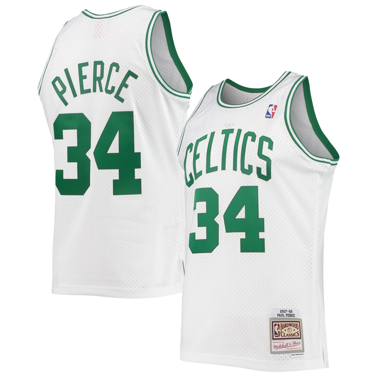 Paul Pierce Boston Celtics Mitchell & Ness Hardwood Classics Swingman Jersey - White