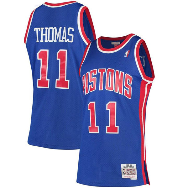 Men's Detroit Pistons Isiah Thomas 1988-89 Hardwood Classics Jersey - Royal