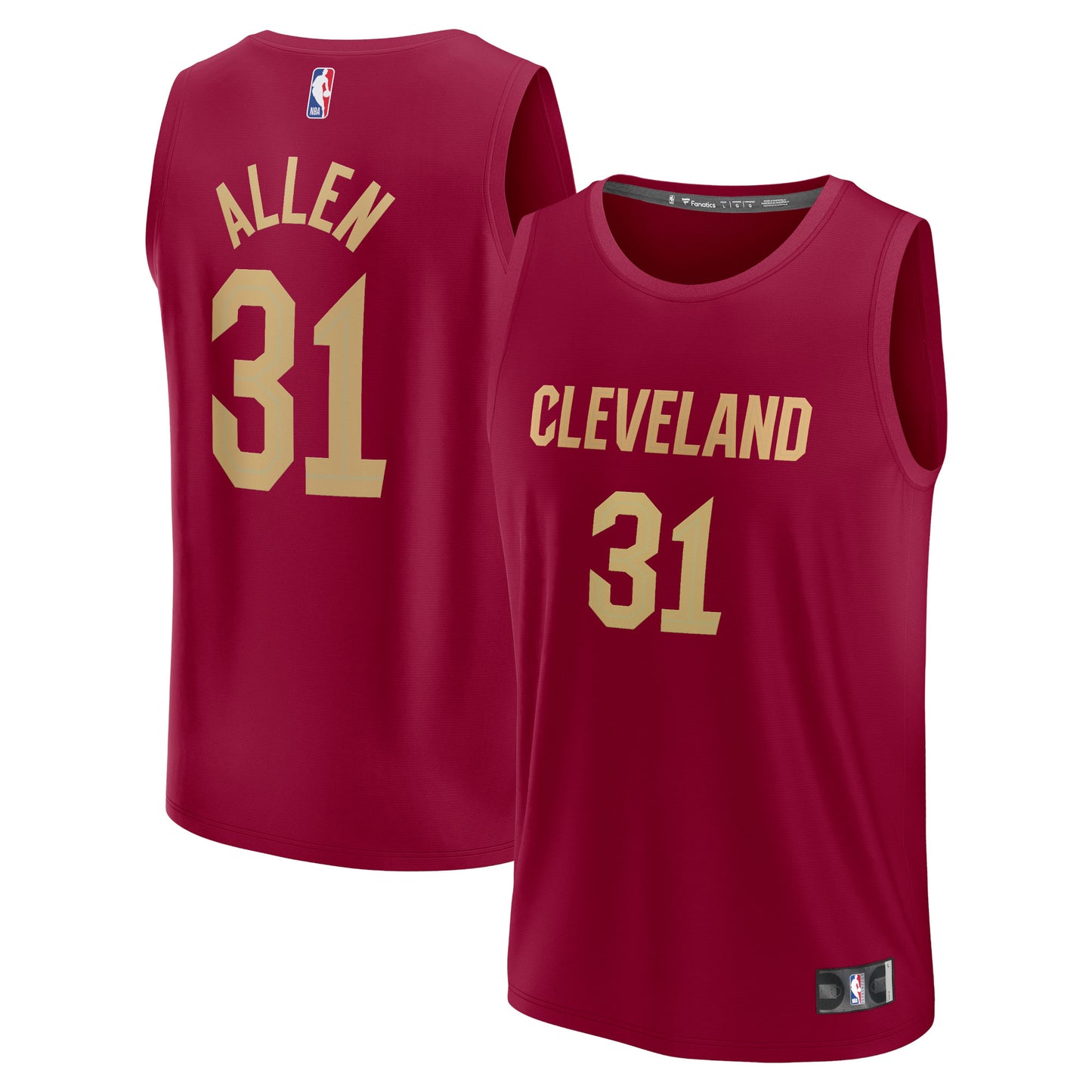 Jarrett Allen Cleveland Cavaliers Fanatics Branded Fast Break Replica Jersey - Icon Edition - Red