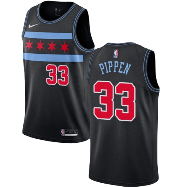 Men's Chicago Bulls Scottie Pippen City Edition Jersey - Black