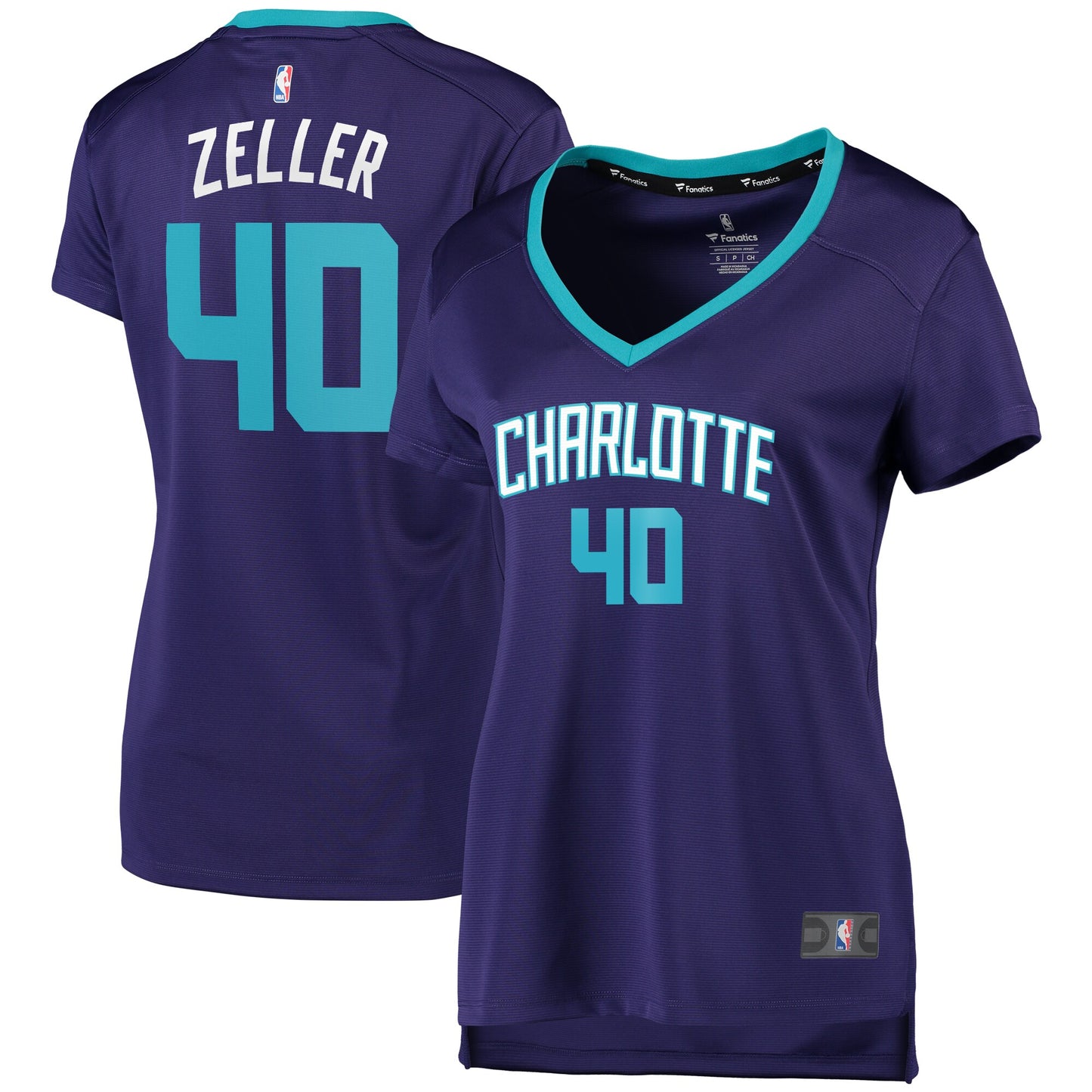 Cody Zeller Charlotte Hornets Fanatics Branded Women's Fast Break Replica Player Jersey - Statement Edition - Purple