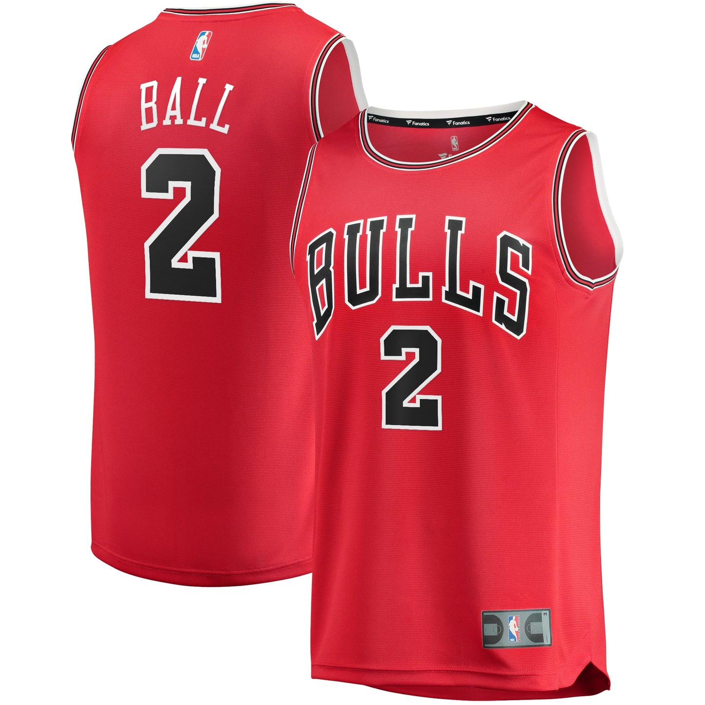 Lonzo Ball Chicago Bulls Fanatics Branded 2021/22 Fast Break Replica Player Jersey - Icon Edition - Red