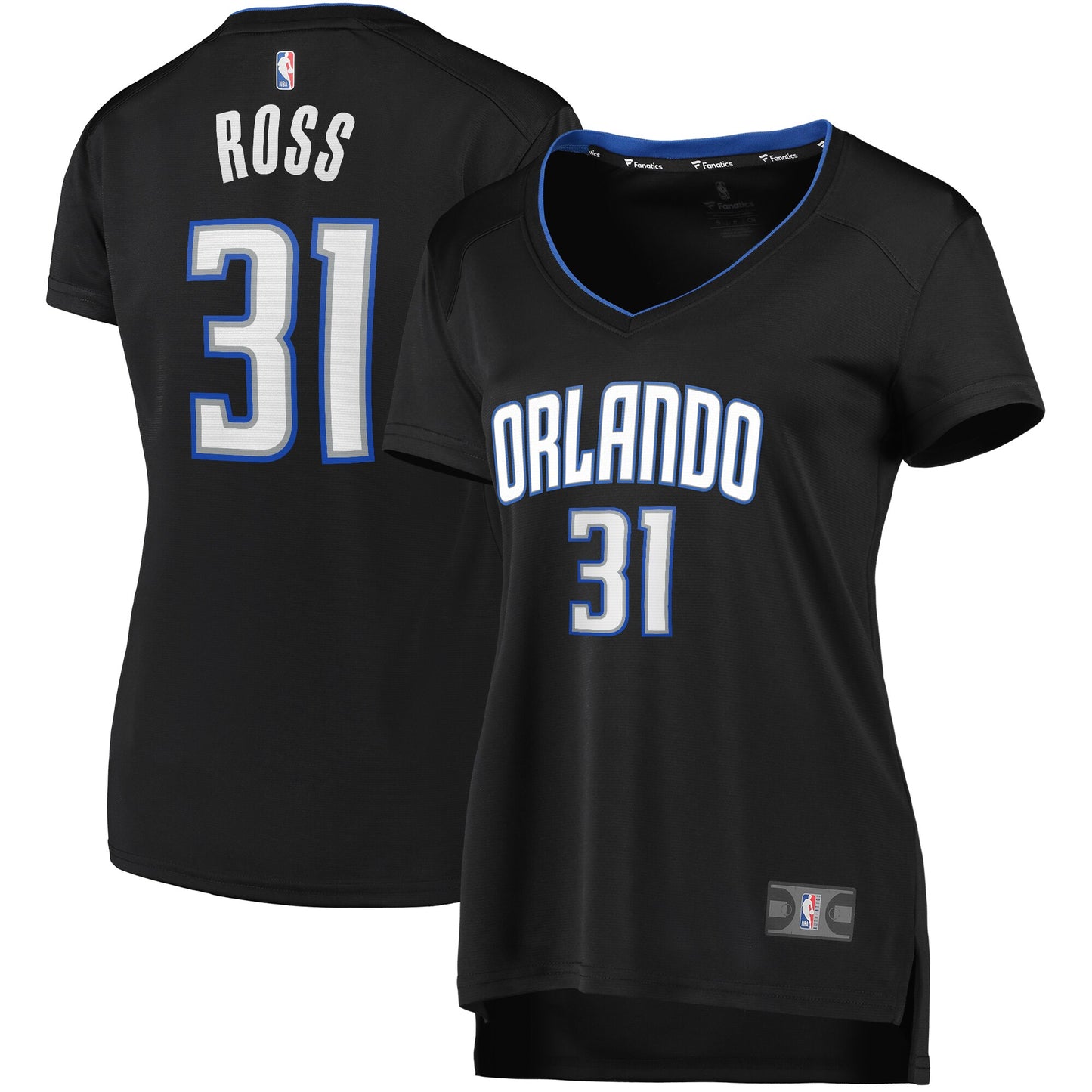 Terrence Ross Orlando Magic Fanatics Branded Women's Fast Break Road Player Jersey - Black