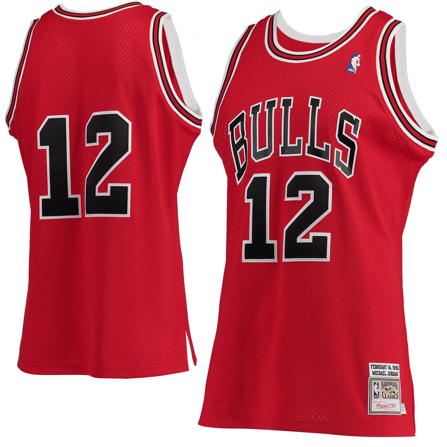 Michael Jordans Chicago Bulls Mitchell & Ness Hardwood Classics #12 Authentic Jersey - Red