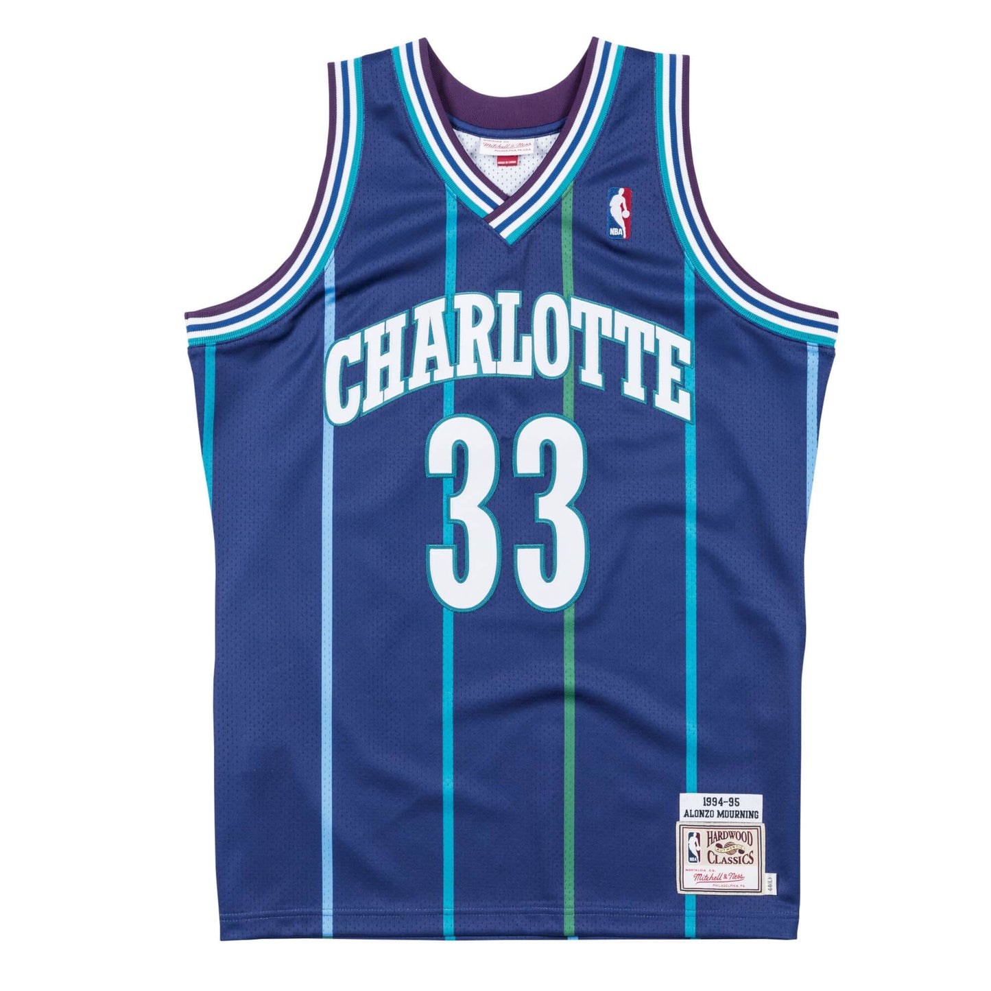 Authentic Jersey Charlotte Hornets 1994-95 Alonzo Mourning