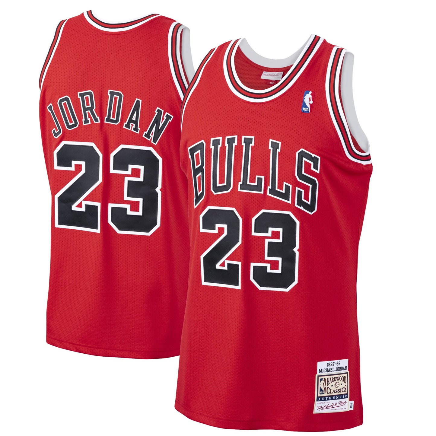 Michael Jordans Chicago Bulls Mitchell & Ness 1997-98 Hardwood Classics Authentic Player Jersey - Red
