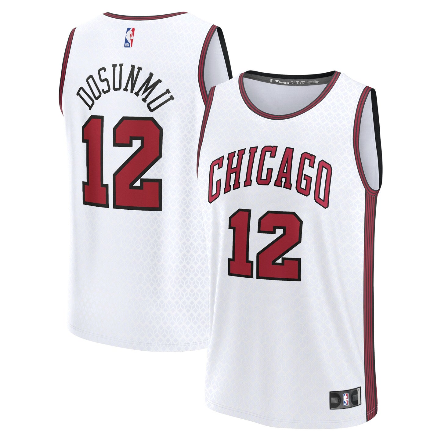 Ayo Dosunmu Chicago Bulls Fanatics Branded 2022/23 Fastbreak Jersey - City Edition - White