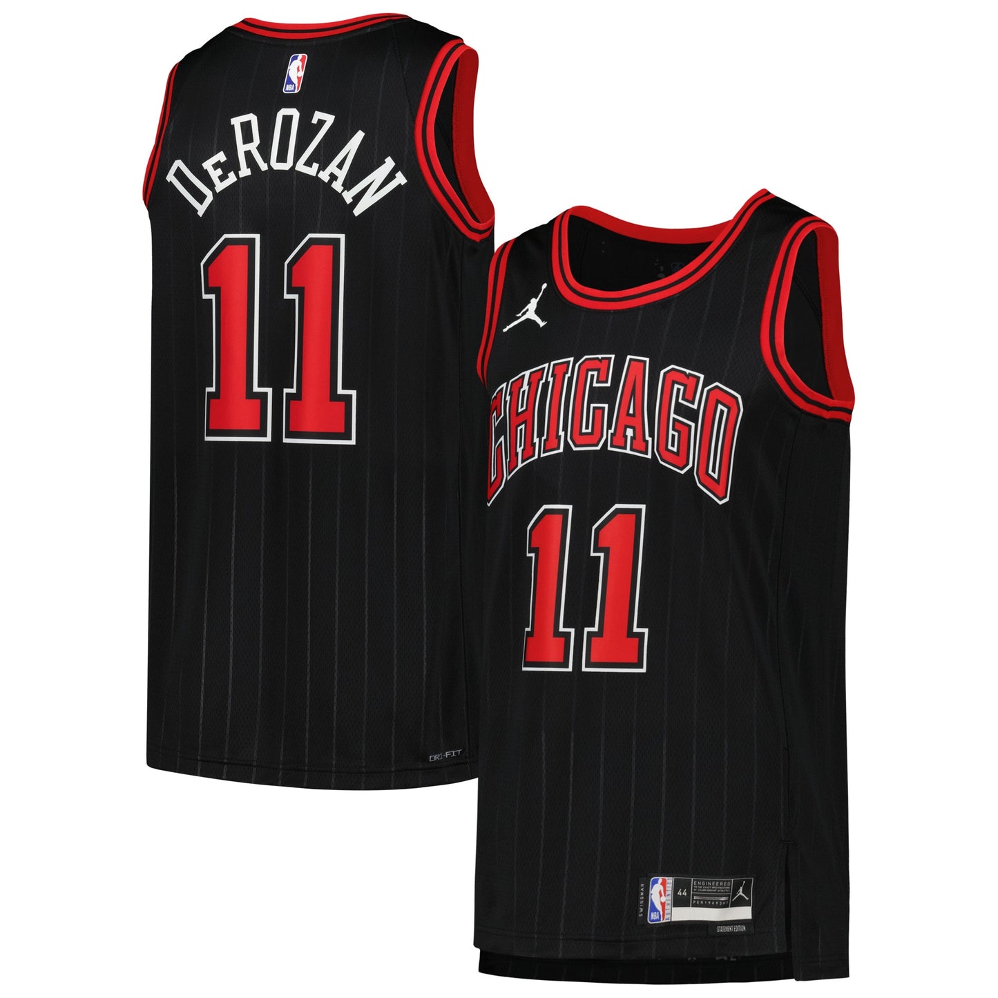 DeMar DeRozan Chicago Bulls Jordans Brand Unisex Swingman Jersey - Statement Edition - Black